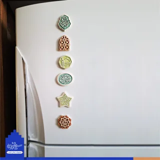 پیکسل سرامیکی آهنربایی طرح «یاعلی» علیه السلام